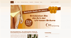 Desktop Screenshot of airbrushtanningstuttgart.de