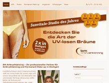 Tablet Screenshot of airbrushtanningstuttgart.de
